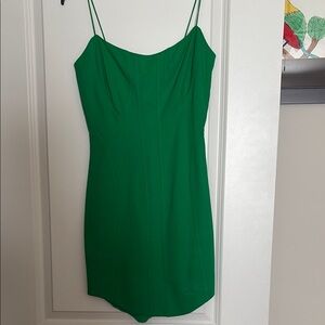 Green Spaghetti Strap Dress